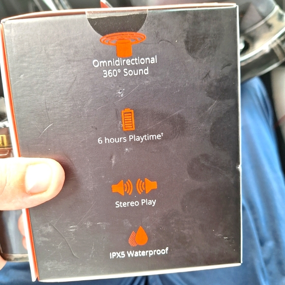 NEW AIWA Exos Go AI6001-BLK Wireless Bluetooth Speaker Waterproof - Picture 8 of 11